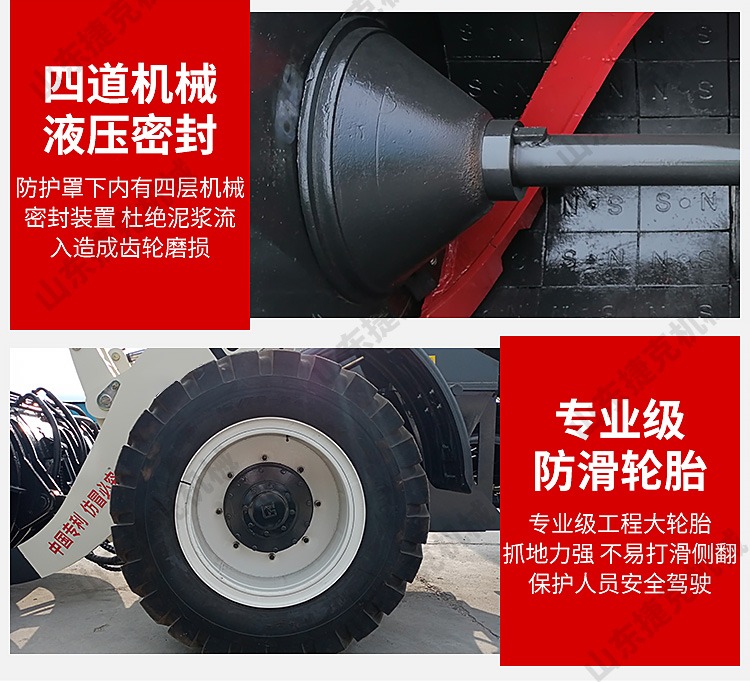 Forklift accessories Mixing bucket project fund Multi function Concrete mixer Cement transport mixing integrated loader