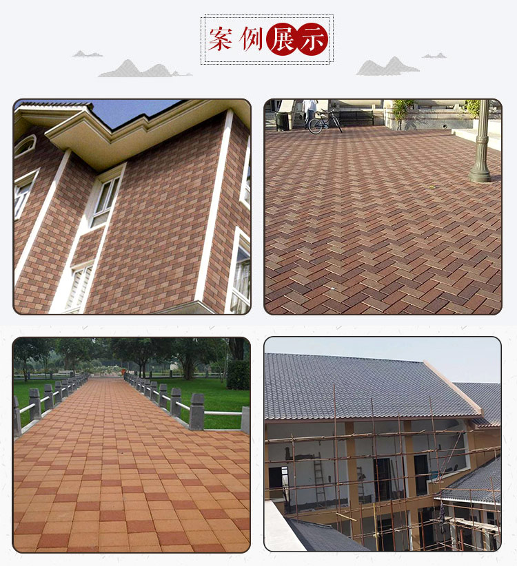 Block bricks, hollow clay bricks, colored pressure resistant bricks, convenient construction of decorative wall bricks for villas