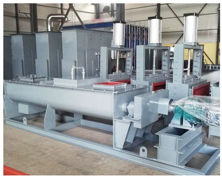 Single tube spiral scale stable feeding, water-cooled U-shaped shaftless screw conveyor, supplied by Weijie, made of carbon steel material