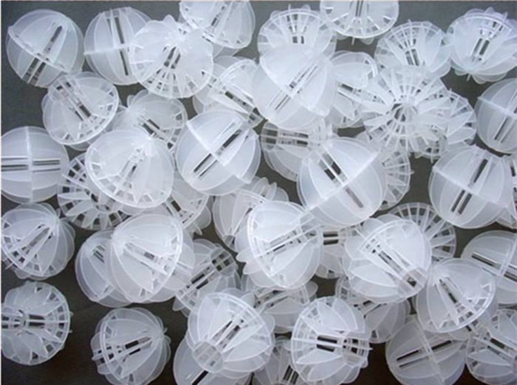 Polypropylene polyhedral hollow ball packing for acid mist tower desulfurization and denitrification filter material PP plastic ball