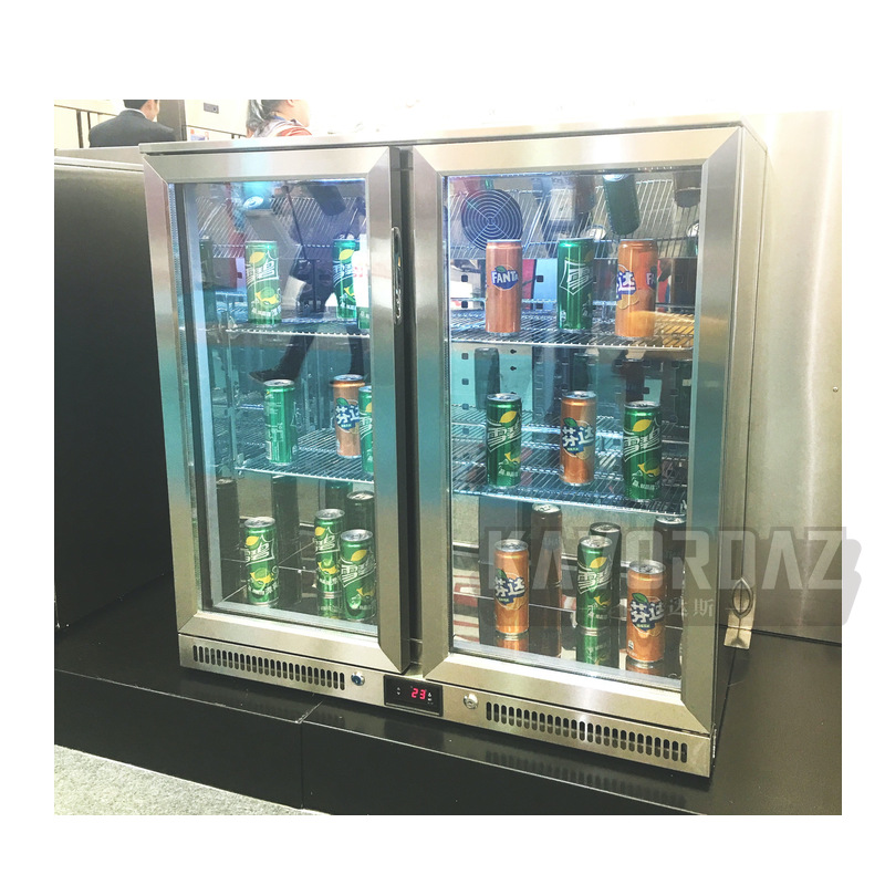 Off stage display of alcoholic beverages, refrigerators, milk tea bars, small refrigerated sake freezers