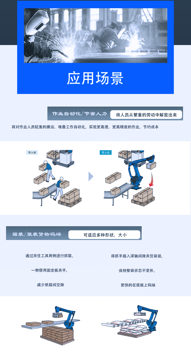 Stacker crane, fully automatic cardboard box stacking robot, chemical logistics handling, customized high-level stacking and packaging production line