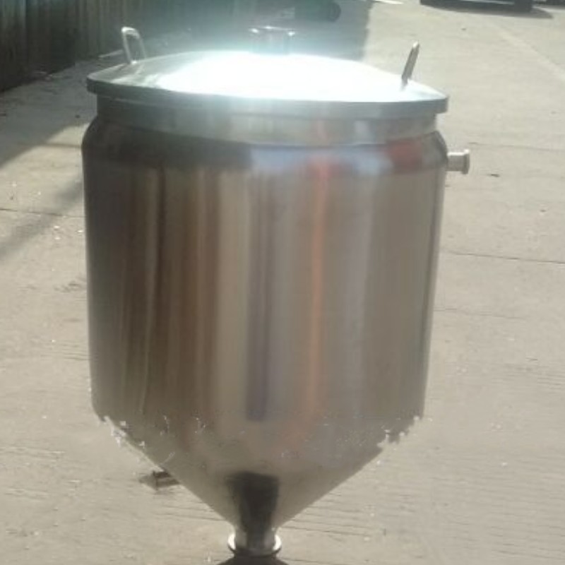 Juyu inclined edge 304 stainless steel conical hopper storage tank funnel fermentation barrel can be customized