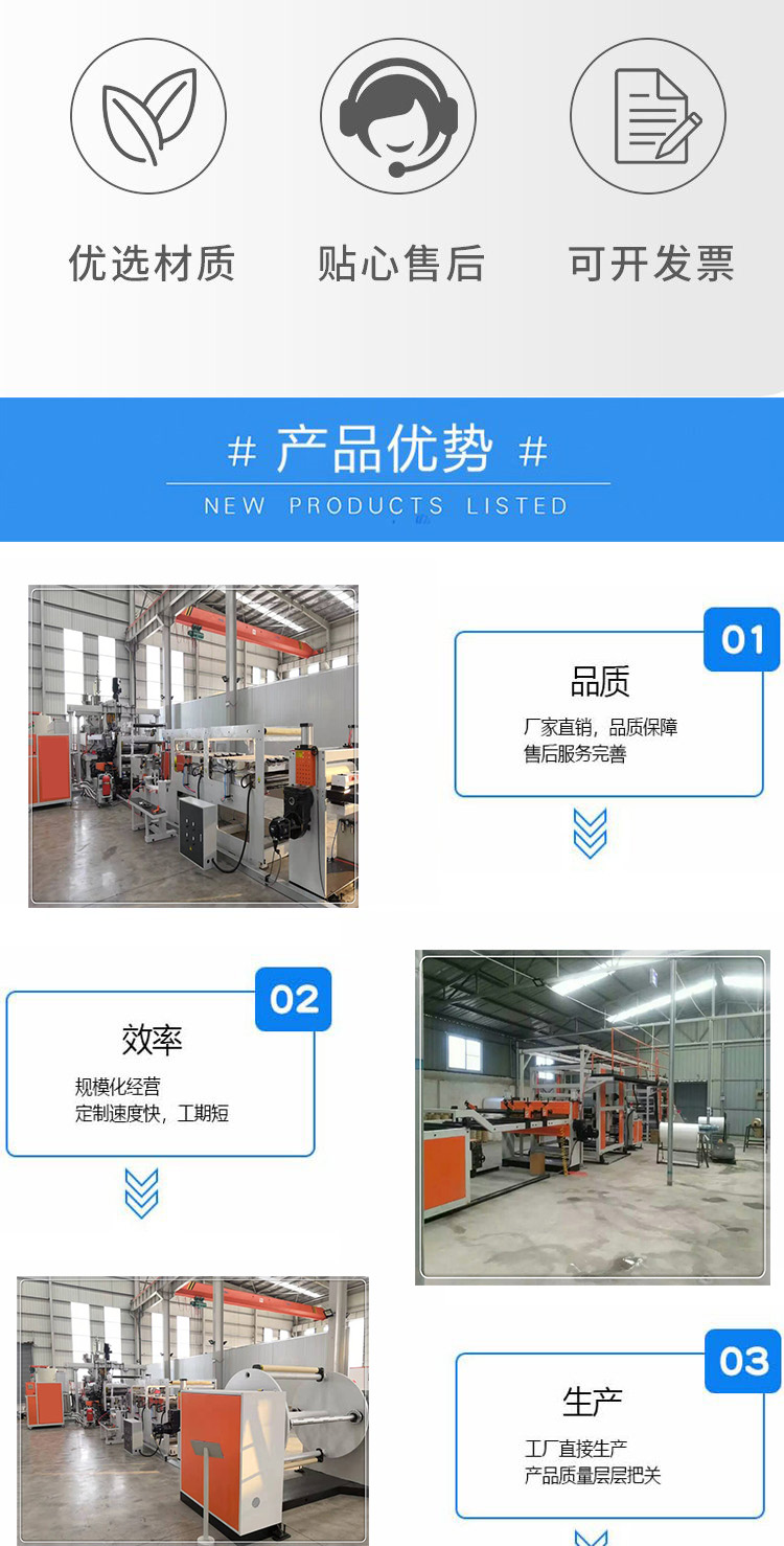 PET sheet equipment, printing, blister packaging, sheet machine, plastic sheet production line