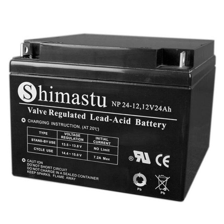 Shimastu蓄电池NP24-12规格参数12V24AH环保储能UPS后备电源