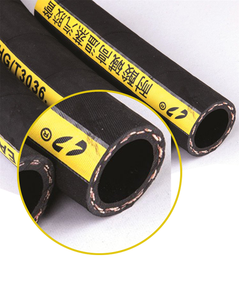 Low pressure water delivery hose, acid alkali resistant, high-temperature steam resistant hose, steel wire woven EPDM hose