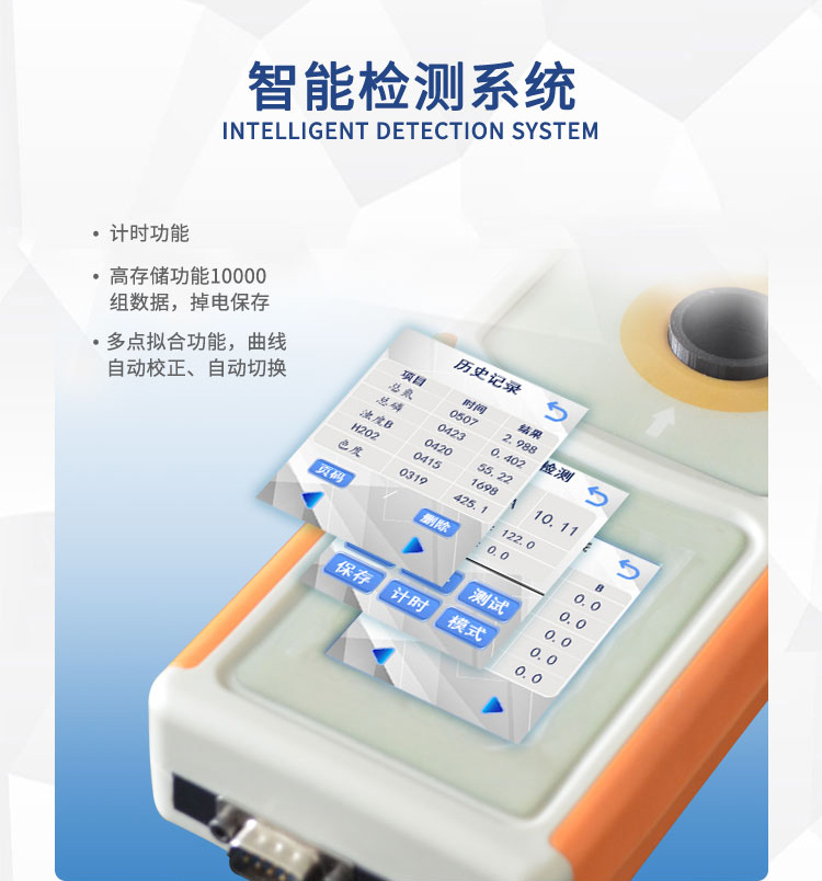 Portable multi-parameter water quality detector for drinking water aquaculture COD, ammonia nitrogen, total phosphorus, total nitrogen