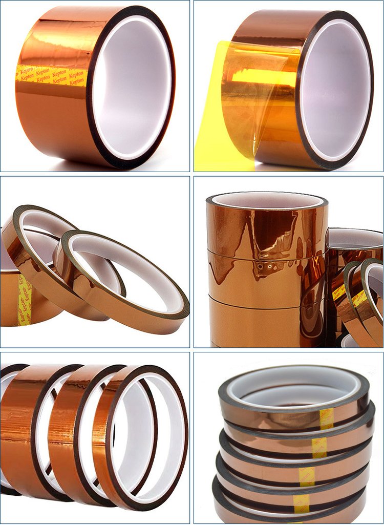 Gold finger high temperature polyimide insulating tape environmental protection brown high temperature resistant tape