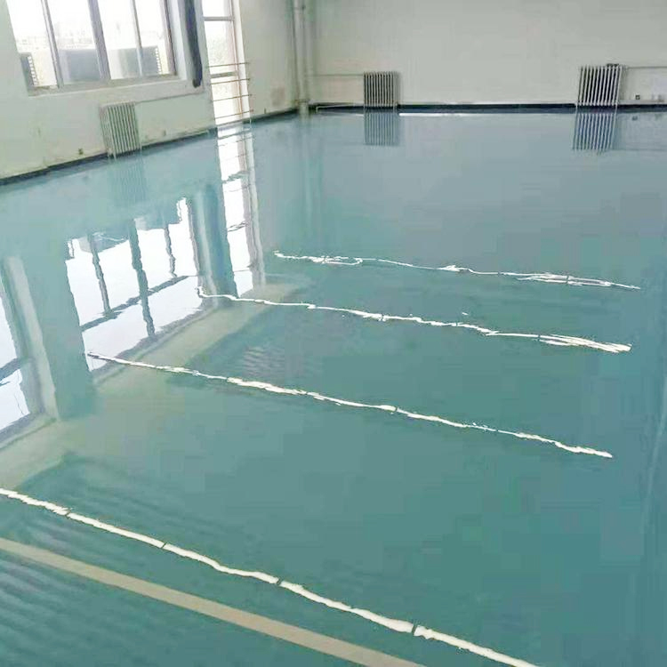 Hello Building Materials Factory Epoxy Self Flowing Flat Paint Workshop Underground Parking Lot Garage Floor Paint Wear-resistant Coating