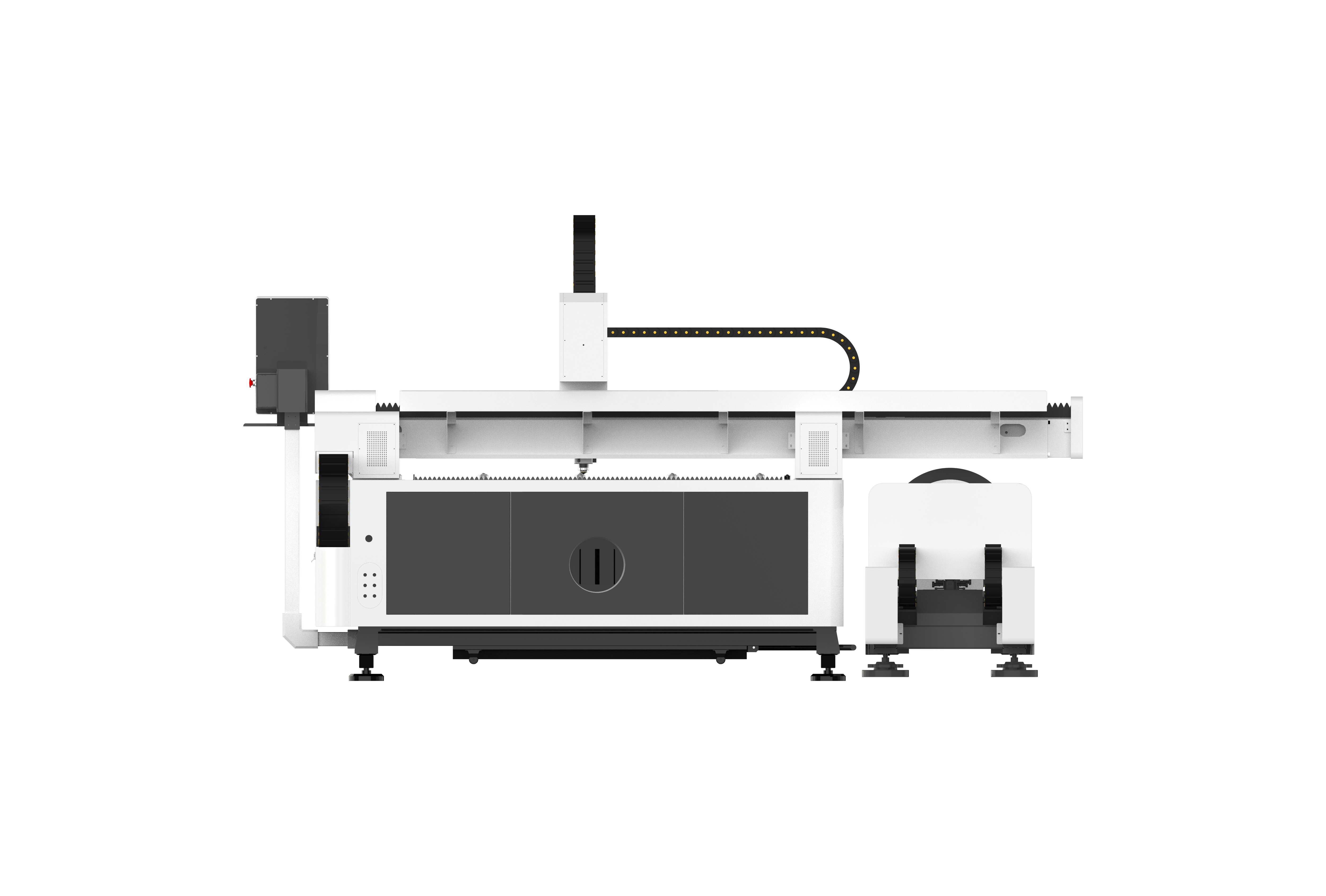 Fully automatic CNC integrated laser cutting machine for sheet and tube metal, aluminum, iron, and stainless steel precision laser cutting equipment