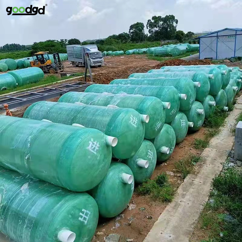 Luzhou Yibin Zigong fiberglass septic tank fiberglass winding oil separator regulating biochemical tank production