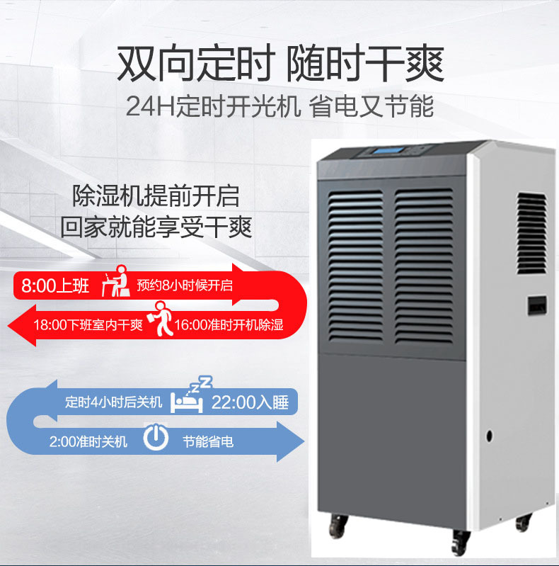 Industrial basement garage Ruiwang dehumidifier warehouse workshop moisture-proof dehumidifier Meiyu season dry clothes dehumidifier