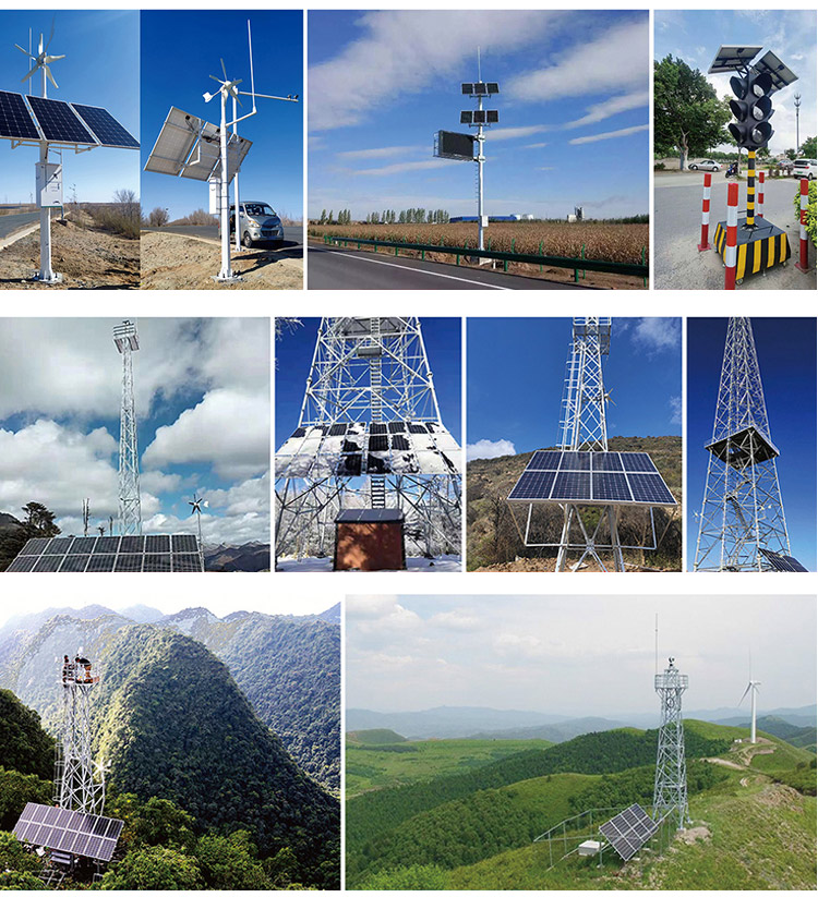 24-hour data transmission and environmental monitoring of wind solar complementary off grid solar monitoring power supply system