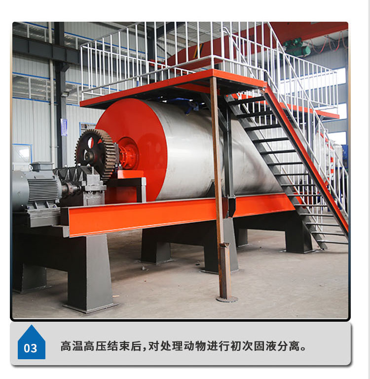 Harmless treatment equipment for sick and dead pigs Poultry feather treatment equipment Feather powder processing Meat and bone meal equipment