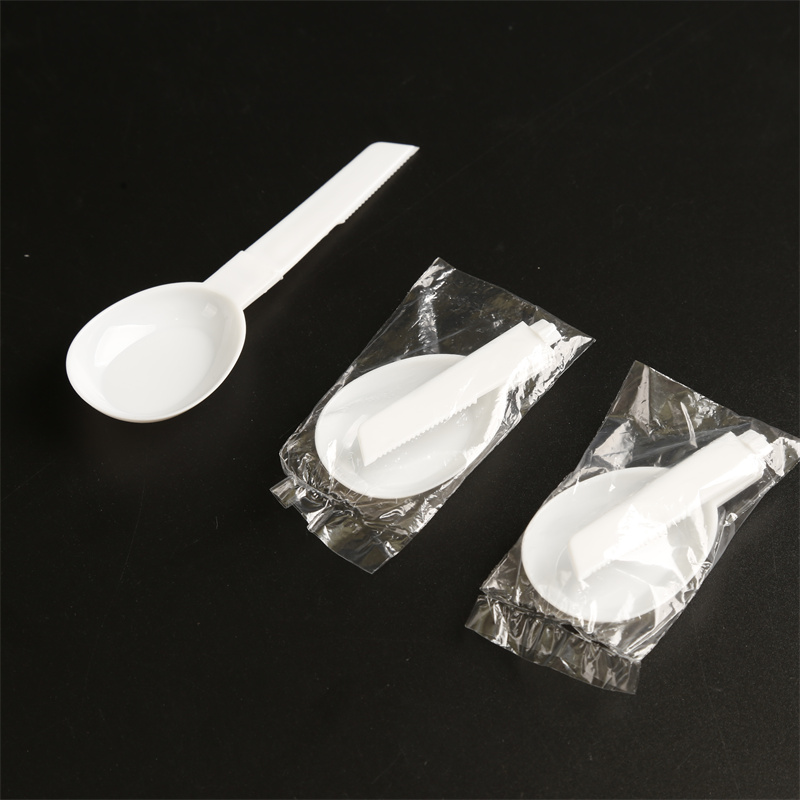 Babao Congee folding spoon can be customized with a length of 103mm. Dexuan Disposable tableware set