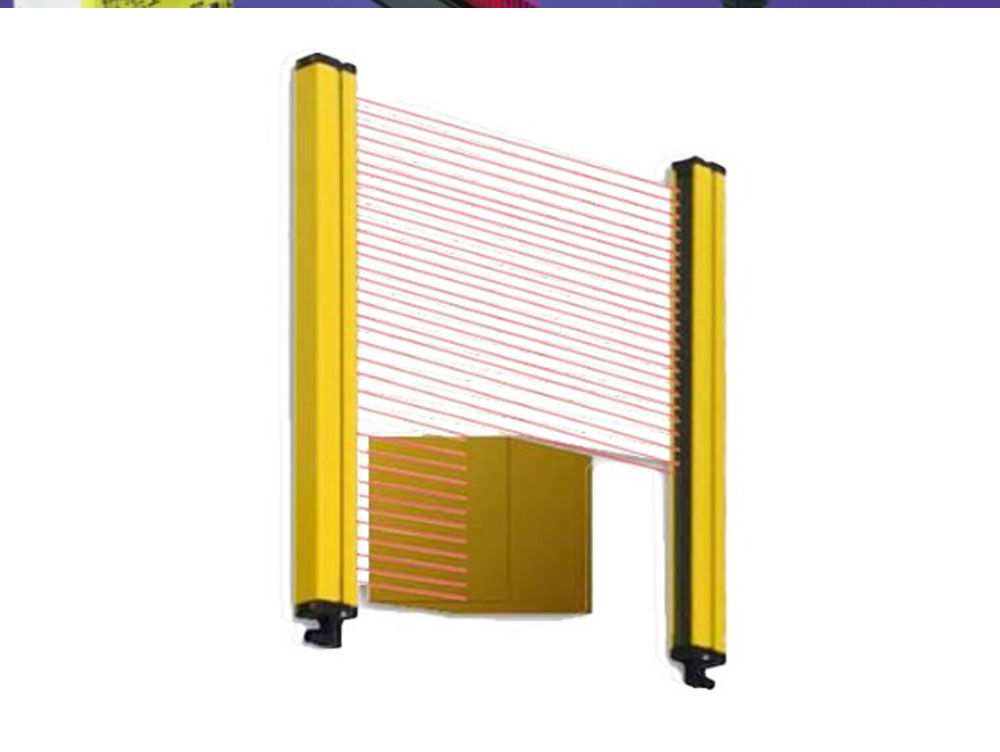 Measurement of object external dimensions with high accuracy for grating correction and centering of light curtain volume measurement