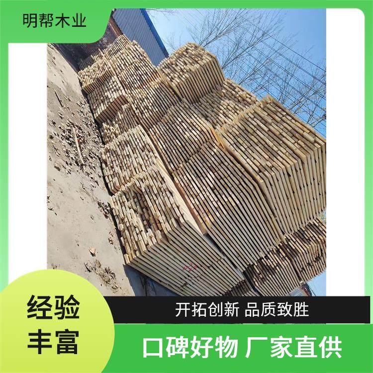 明帮木业 无节 白椿木烘干板材 粗细可选 用作建筑构件