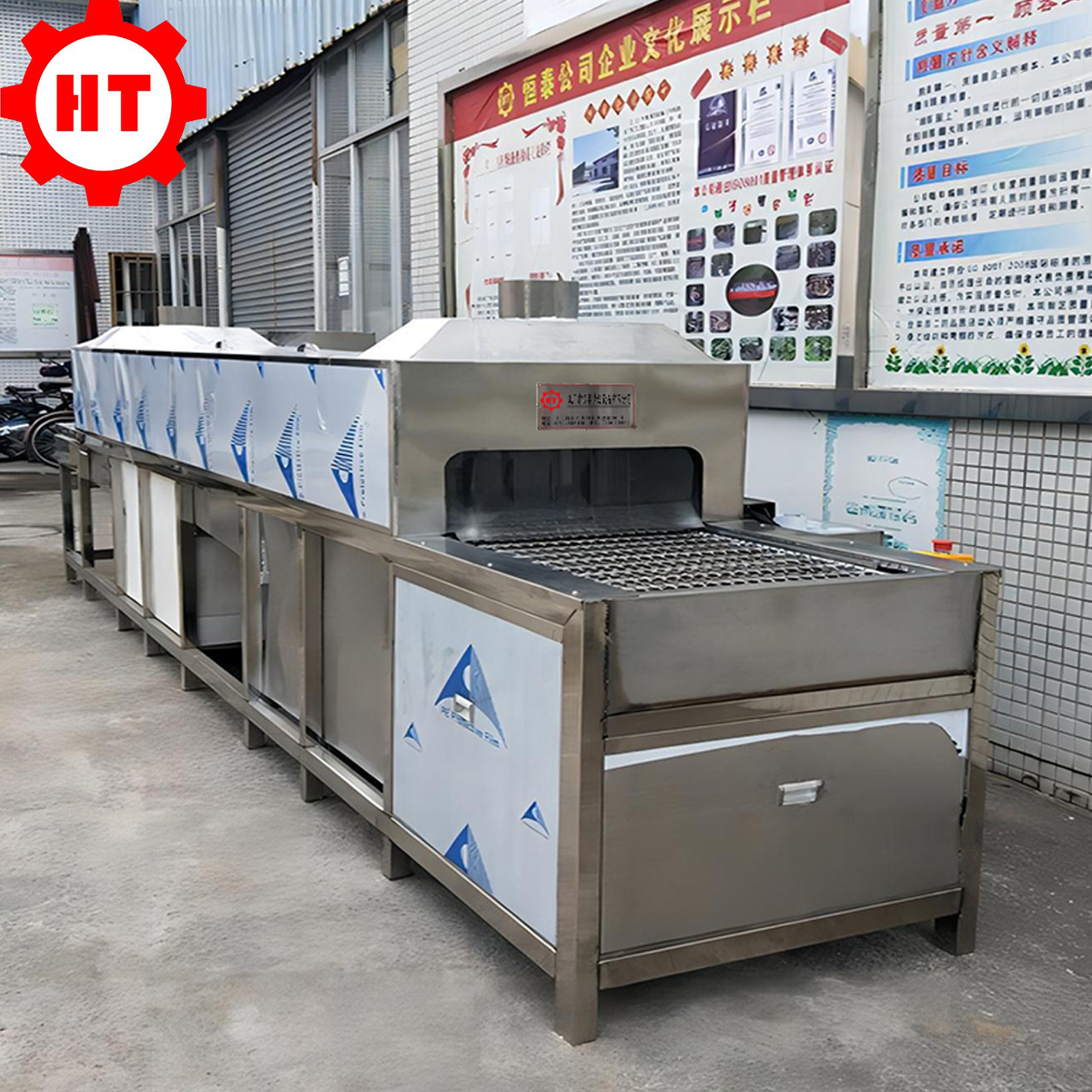 Hardware die-casting parts degreasing and passivation cleaning machine, fully automatic through ultrasonic cleaning and drying line