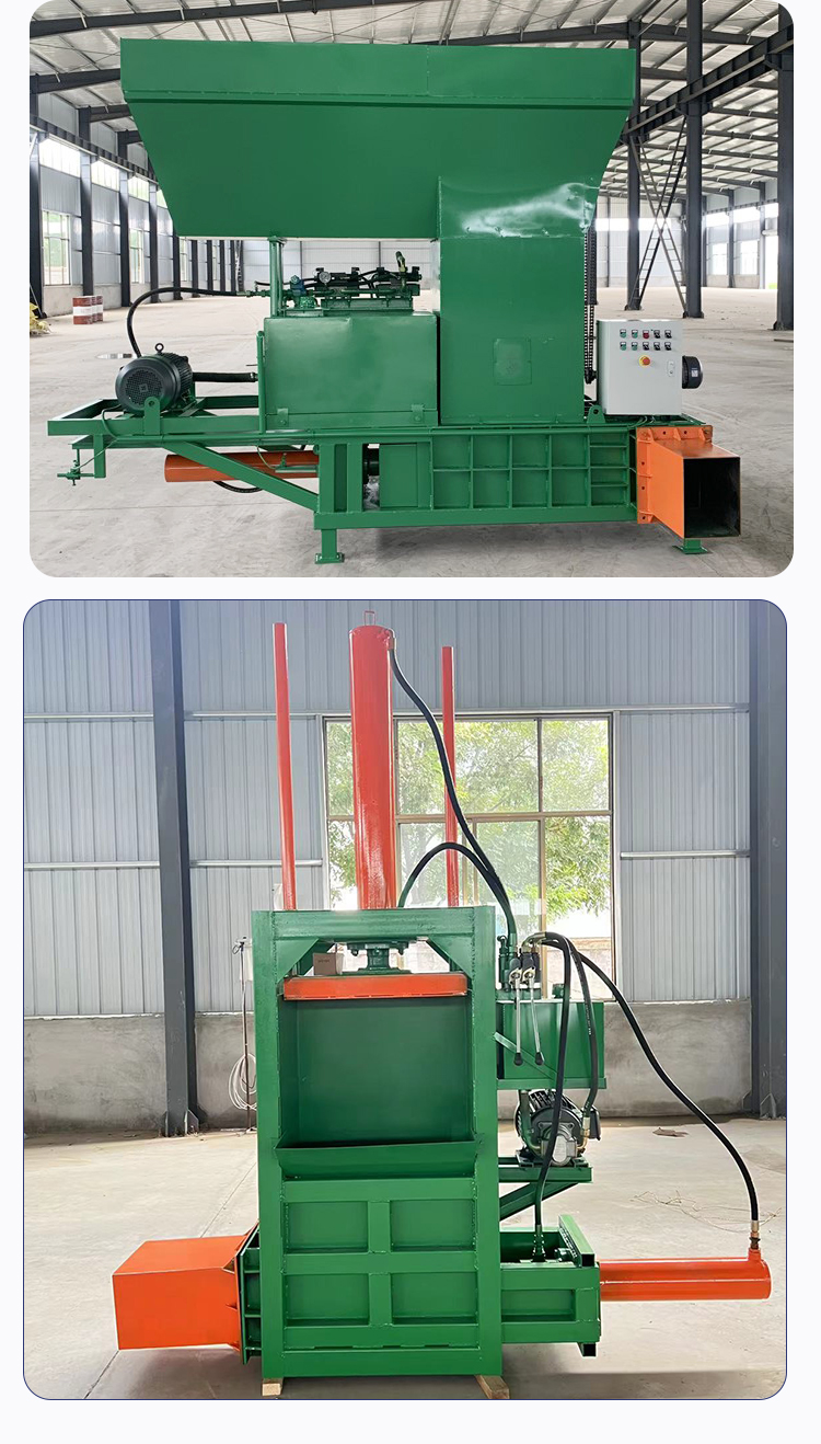 Full-automatic cow grass feed grassland direct supply three cylinder green yellow storage and pressing block machine corn straw silage bagging and packaging machine