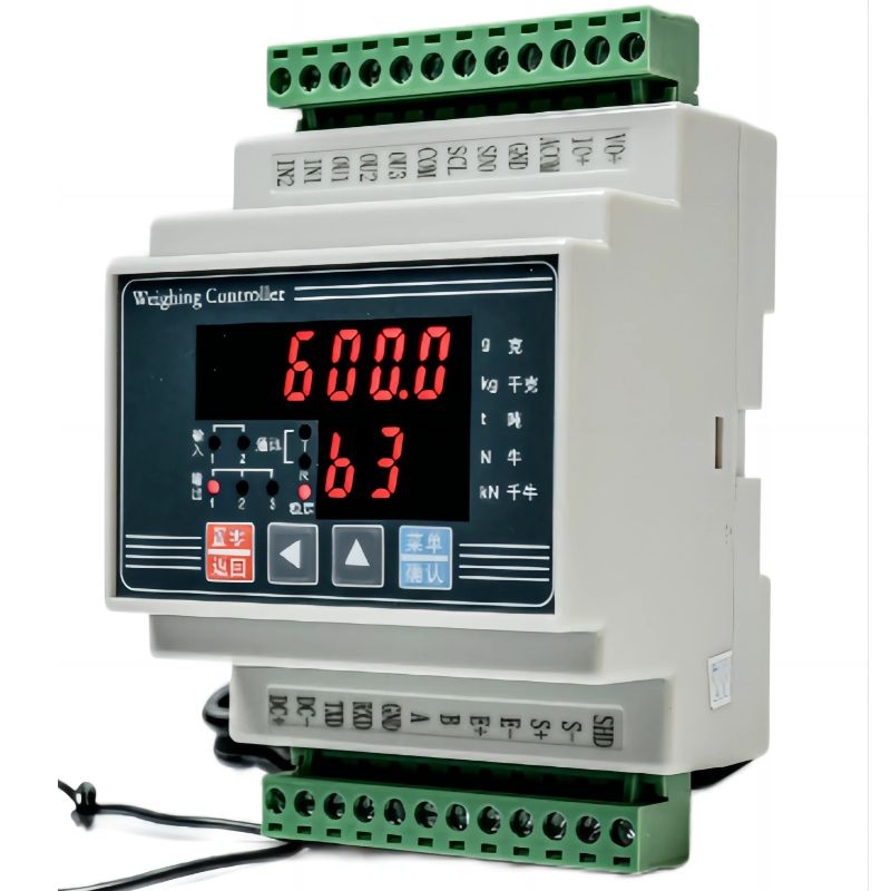 Weighing force sensor force value display control instrument signal amplifier peak valley value  communication 485