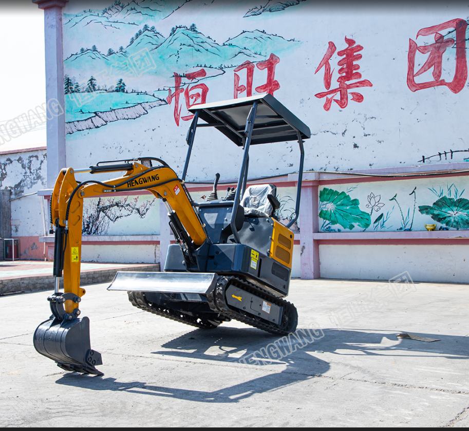 Small excavator, multifunctional small hook machine for orchard engineering, 1 ton excavator capable of climbing slopes and crushing