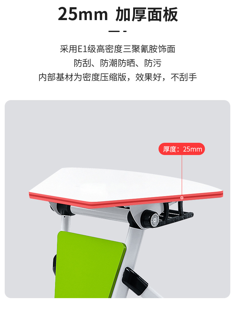 Brand furniture manufacturer Oushengyuan Office Furniture School Conference Table Mobile Fan Splice Classroom Training Table