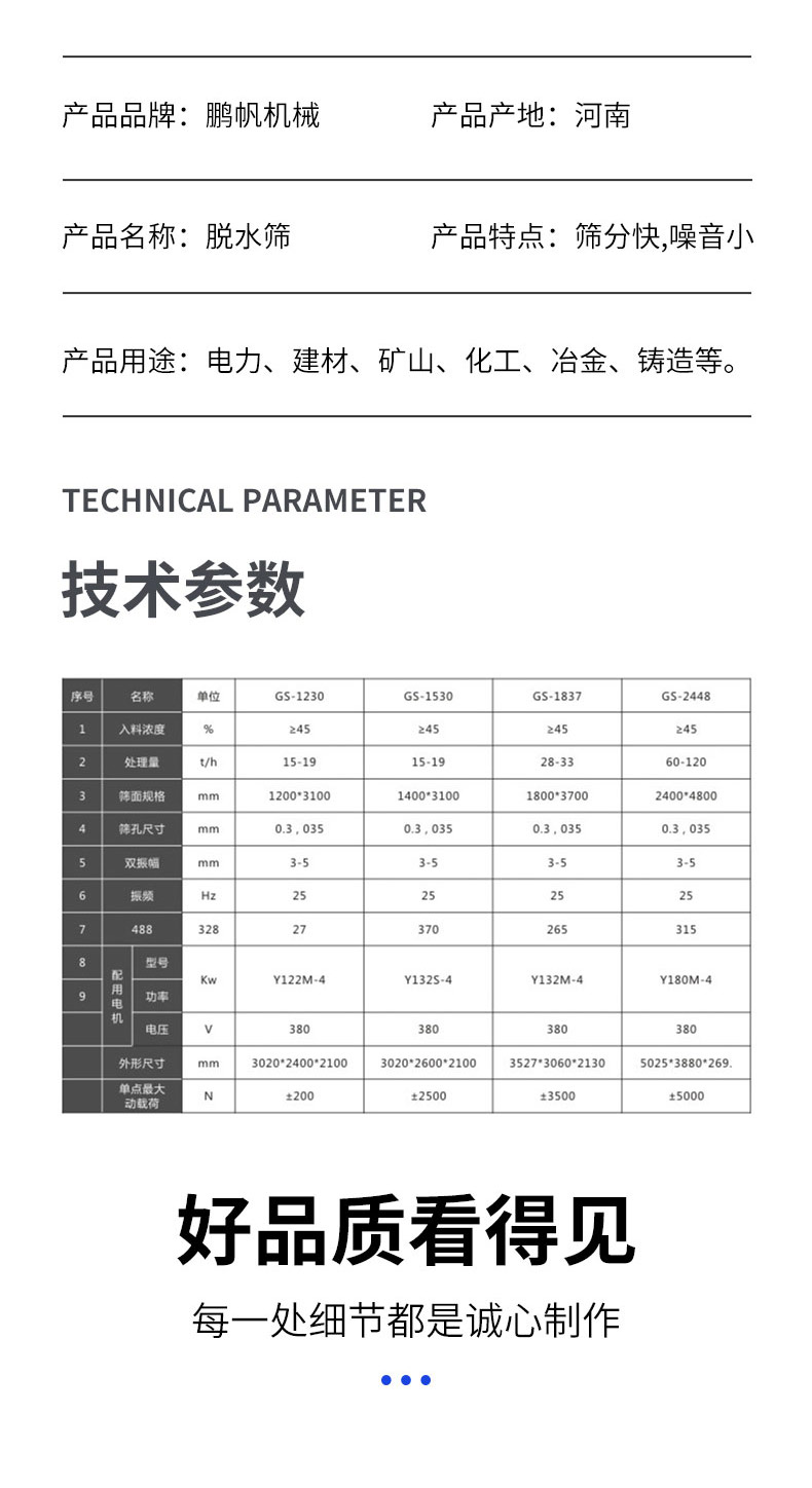 Pengfan Mechanical Dehydration Screen Equipment for Dewatering and Washing Sand, River Sand, Fine Sand Recovery and Mineral Processing