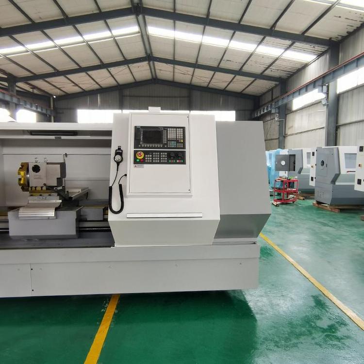 CNC lathe ck6163 high-frequency quenching overall bed warranty for three years, two machine tool