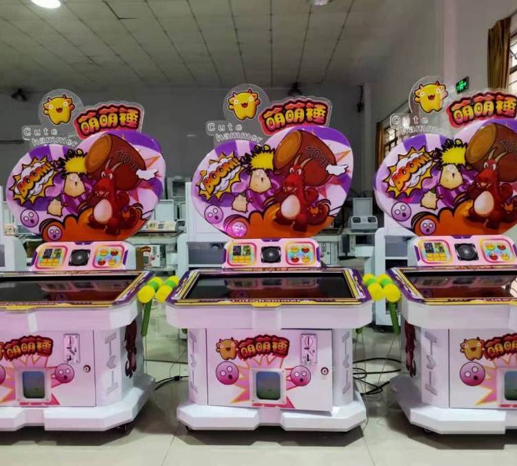 Touch screen playing hamster, cute hammer, parent-child game console, children's playground, percussion type coin operated amusement equipment and facilities