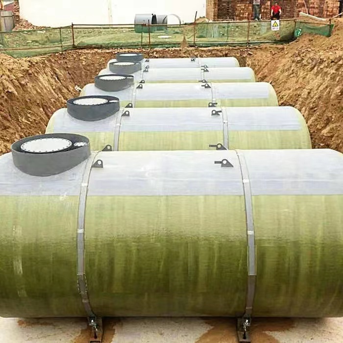 Large capacity chemical storage tank, horizontal atmospheric pressure carbon steel double layer tank, SF composite pipeline