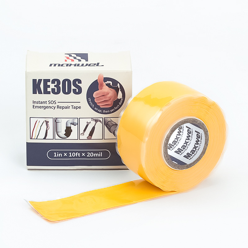 KE30S silicone rubber self-adhesive tape High voltage insulation silicone self-adhesive tape Double sided self melting sealing waterproof tape