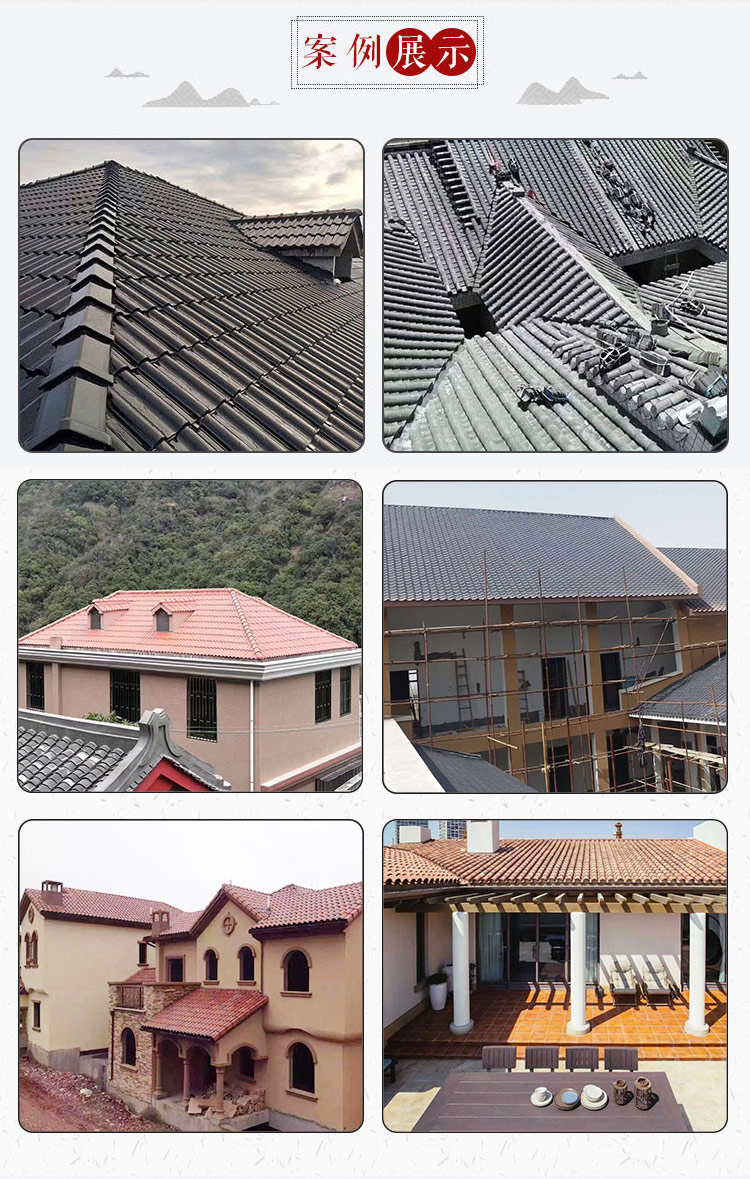 Engineering Building Roofing of S Tile Ceramics and S Tile Villas with Ceramic Clay and S Type Tiles Shenghao