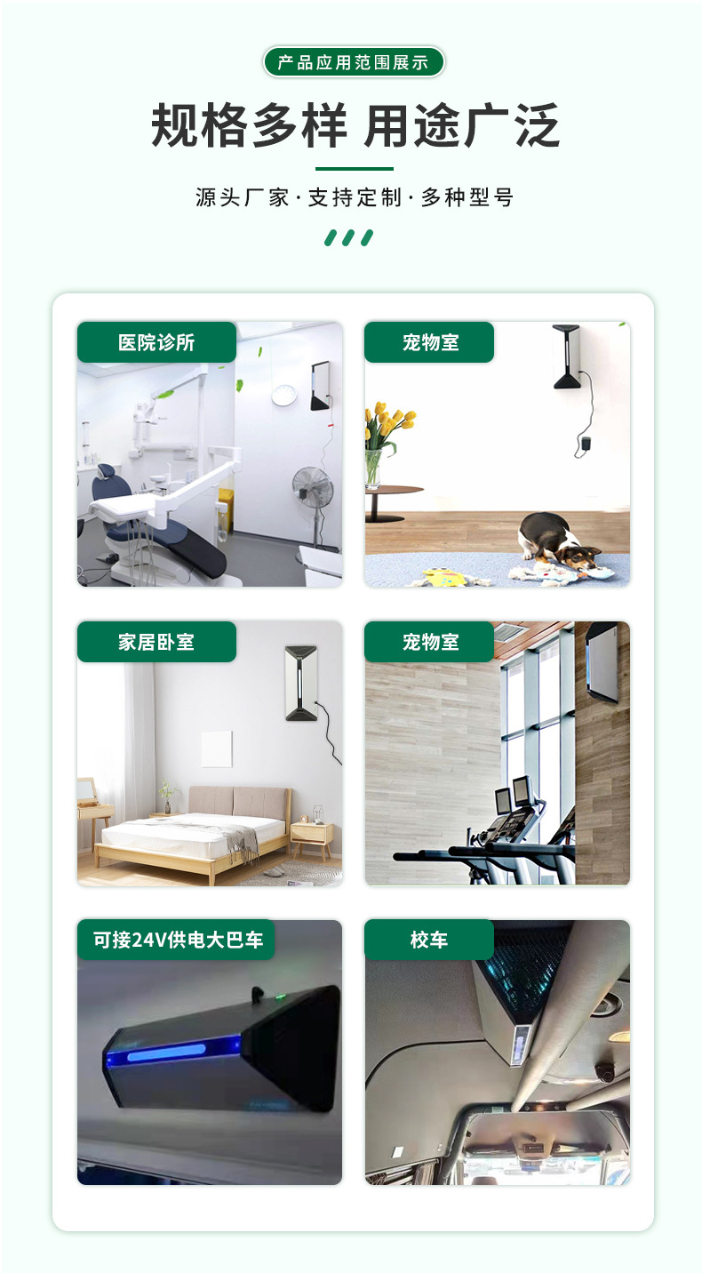 G20 Wall-mounted Household Disinfection and Odor Eliminator Deodorization, Dust Removal, Plasma Air Purifier, Elevator Purifier