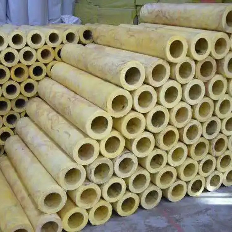 Customizable aluminum foil Glass wool tube shell High temperature glass wool insulation tube Good thermal insulation performance