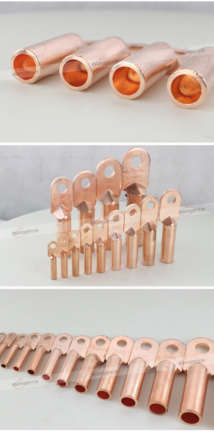 DT-35 copper nose wiring terminal wire nose copper ear cable oil blocking copper connector 10 35 120 400