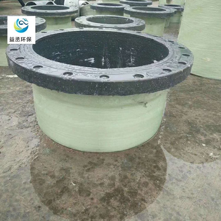 Fiberglass elbow, four-way flange, butterfly valve, air valve, three-way inspection well, circular area, variable diameter pipe fittings