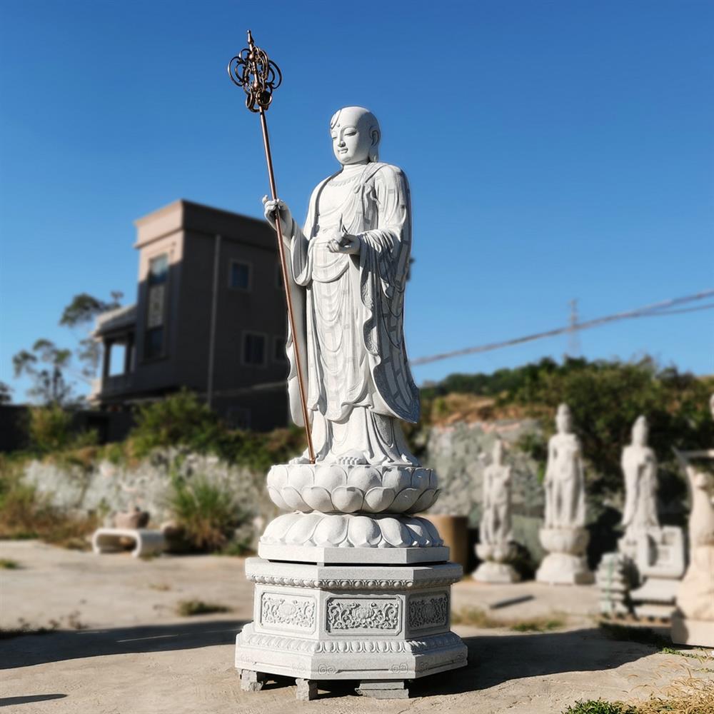 Stone carvings, dripping Guanyin Bodhisattva, four sides, three sides, stone statues, Tibetan king, granite, Four Heavenly Kings, customized processing