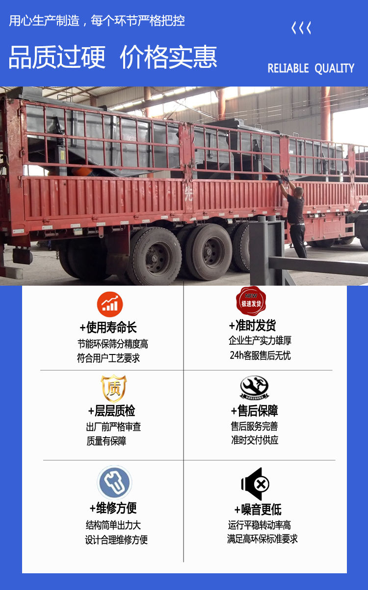 Mining heavy-duty vibrating screen, sand and gravel linear vibrating screen manufacturer, iron ore linear screening machine