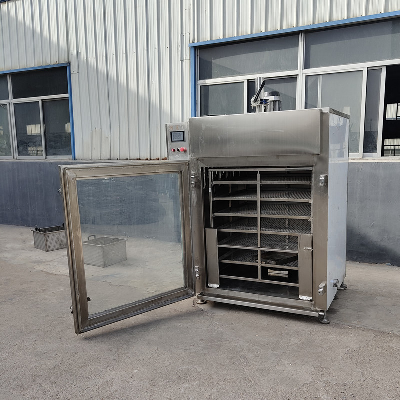 Manufacturer's direct electric heating soybean products fumigation furnace, stainless steel pig's hoof candy fumigation machine, fully automatic seafood drying machine