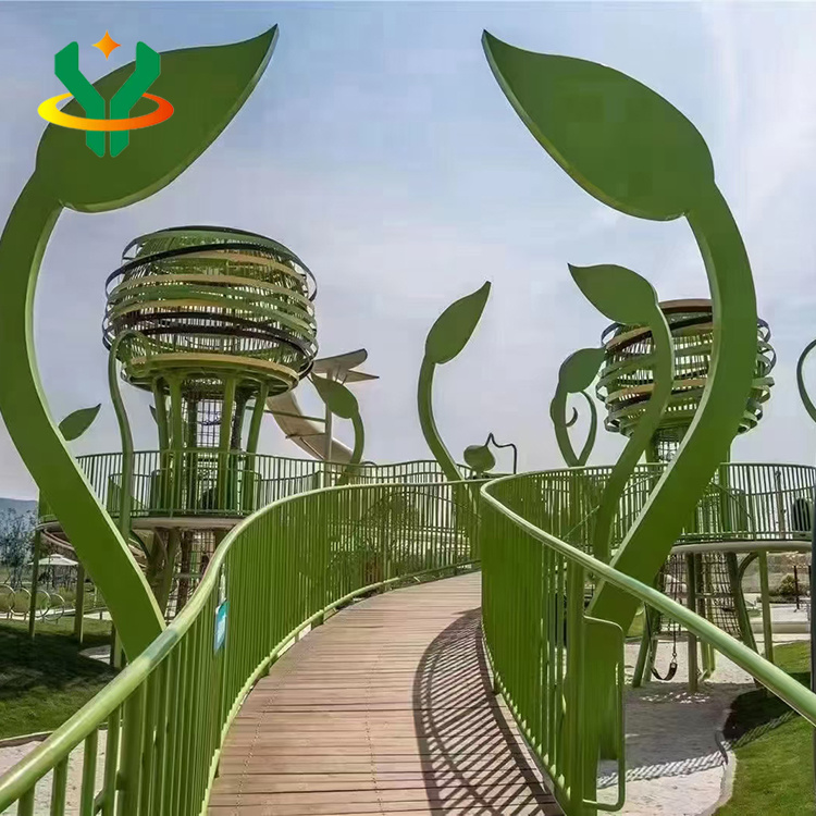 Non standard customized stainless steel combination slide amusement facilities outdoor scenic area expansion climbing combination