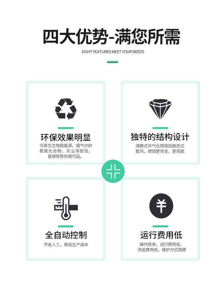 The 6 million calorie biomass particle combustion machine can be directly connected to energy consuming equipment such as boilers, industrial kilns, etc