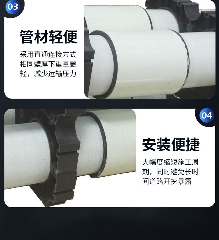 Power enhanced bwfrp fiber woven extruded cable protective tube has strong compressive strength and good insulation performance