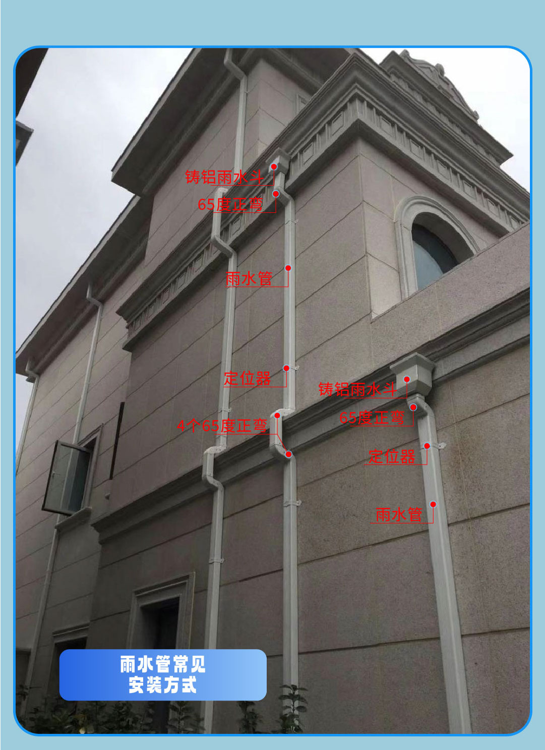 Jinxiang aluminum alloy eaves gutter customized eaves gutter drainage system for villa exterior walls