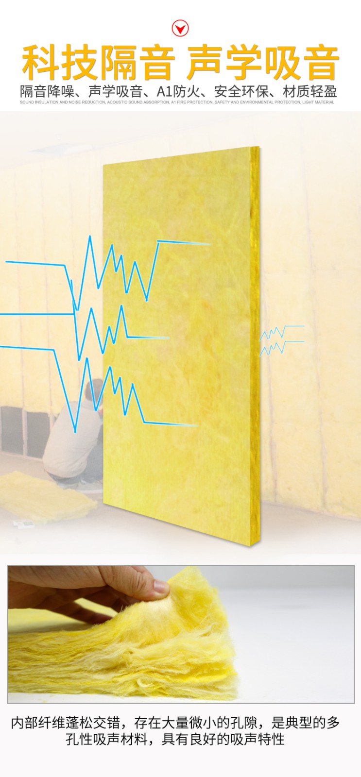 Owens corrosion-resistant rock wool insulation board 1200 * 600 insulation performance high air duct