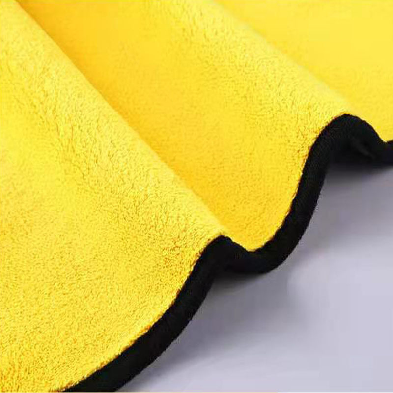 Car wiping towel, car washing towel, double-sided coral velvet cleaning cloth, water absorbing car use thickened