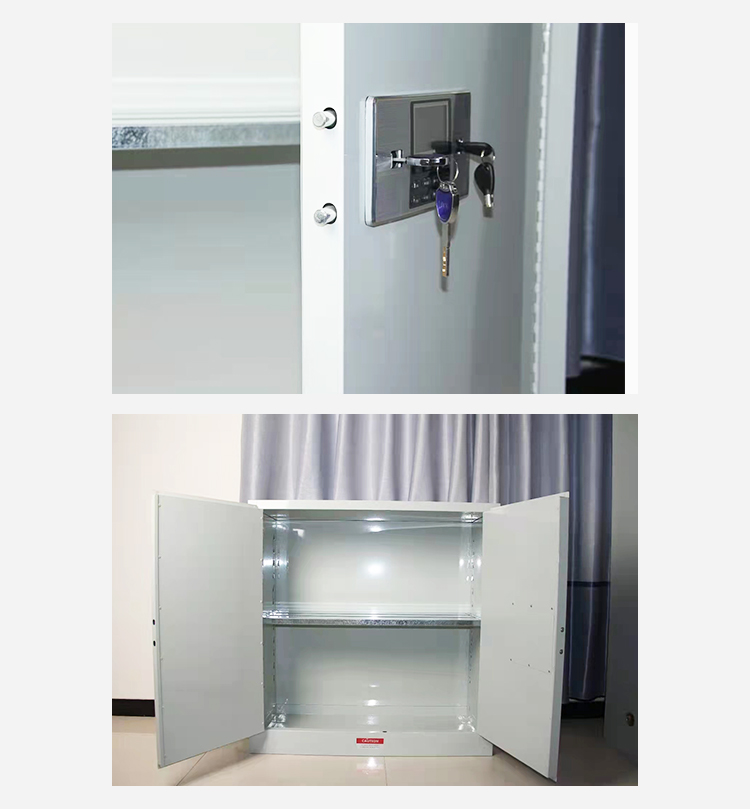 Laboratory Poison and Anesthetic Drug Cabinet, Pharmaceutical Factory Special Storage Cabinet, White 45 Gallon, Yichuang