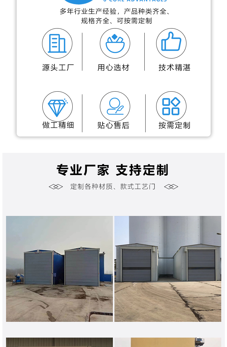 Vertical Roller shutter of underground garage, PVC fast stacking door can be customized according to the drawing