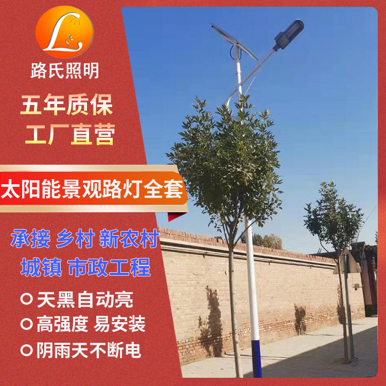 Wholesale of 6-meter solar street lights, LED outdoor ultra bright, new rural municipal photovoltaic characteristic courtyard road lamp poles