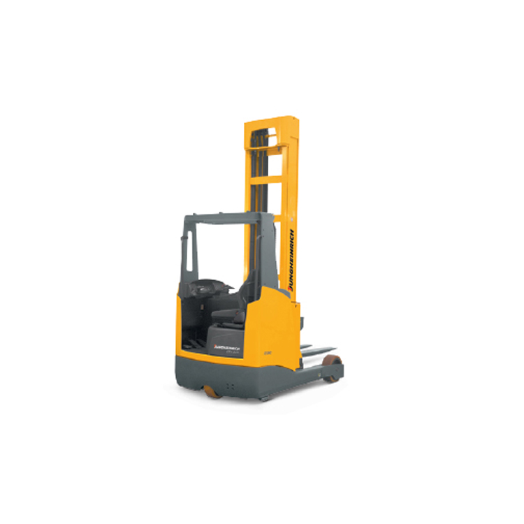 A large number of second-hand Jungheinrich lithium battery forklift trucks are leased with original imported narrow channel counterweight high position truck Diniu