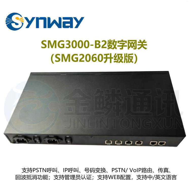 Synway Sanhui SMG3000-B2 60 channel digital gateway 2E1 relay access equipment TG voice gateway